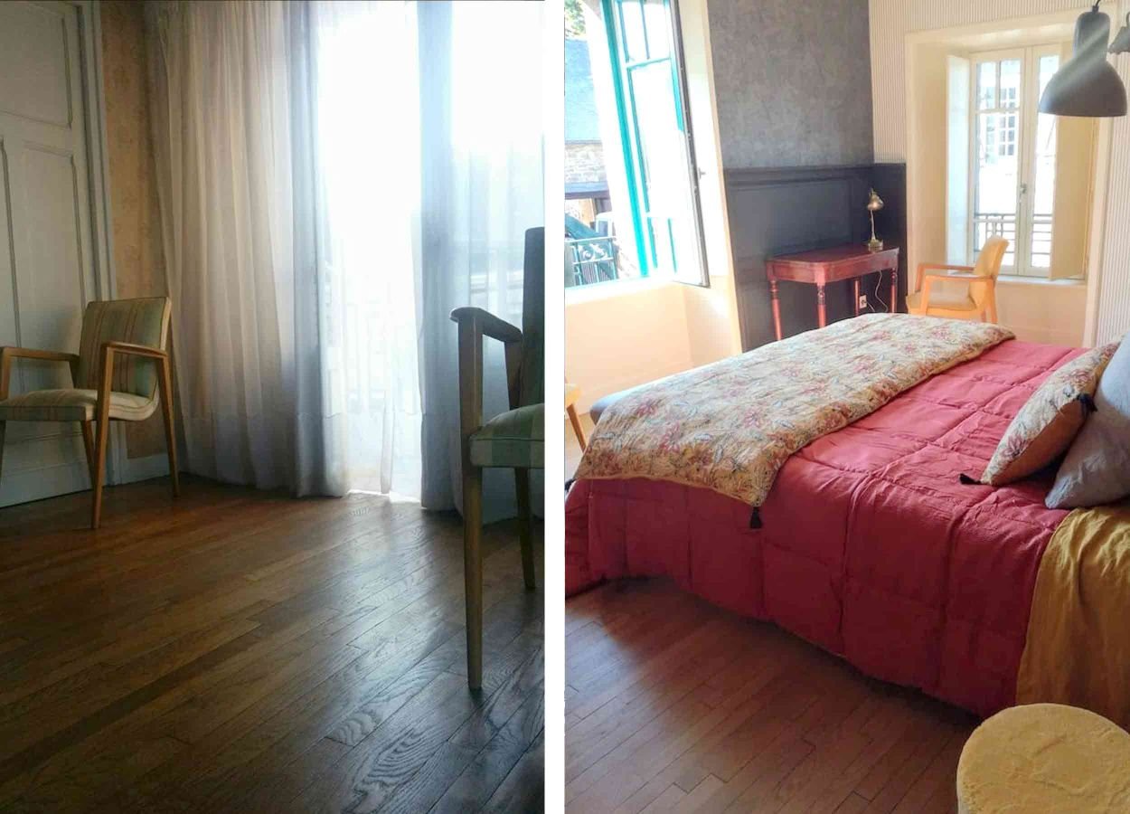 chambre avant après  la goutte d'or